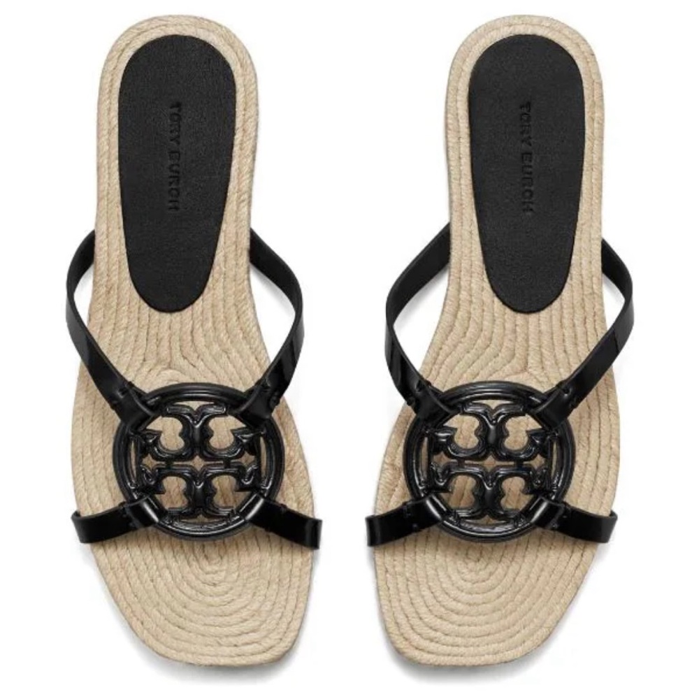 Tory Burch geo bombe miller espadrille slides